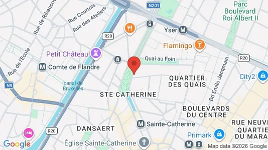 Apartments for rent i Stad Brussel - kort over placeringen
