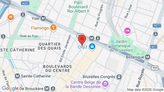 Apartments for rent i Stad Brussel - kort over placeringen