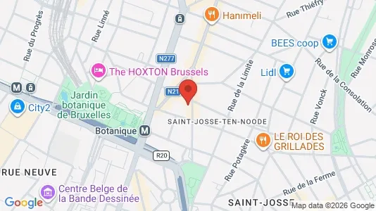 Apartments for rent i Brussels Sint-Joost-ten-Node - kort over placeringen
