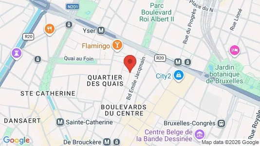 Apartments for rent i Stad Brussel - kort over placeringen