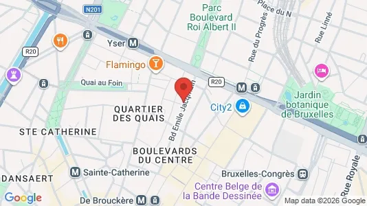Apartments for rent i Stad Brussel - kort over placeringen