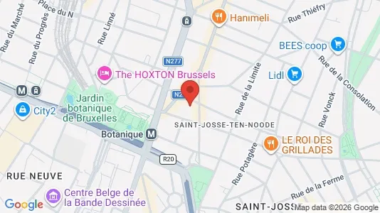 Apartments for rent i Brussels Sint-Joost-ten-Node - kort over placeringen