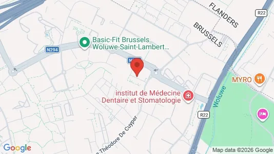 Apartments for rent i Brussels Sint-Lambrechts-Woluwe - kort over placeringen