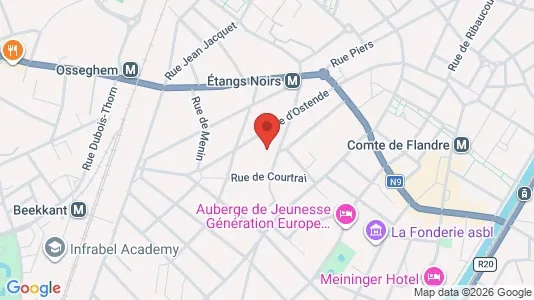 Apartments for rent i Brussels Sint-Jans-Molenbeek - kort over placeringen