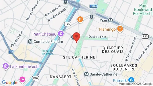 Apartments for rent i Stad Brussel - kort over placeringen