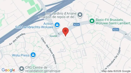 Apartments for rent i Brussels Sint-Lambrechts-Woluwe - kort over placeringen