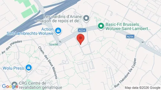 Apartments for rent i Brussels Sint-Lambrechts-Woluwe - kort over placeringen