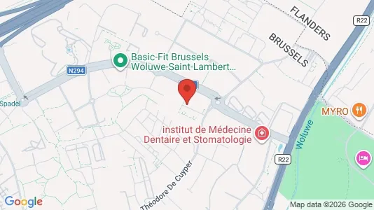 Apartments for rent i Brussels Sint-Lambrechts-Woluwe - kort over placeringen
