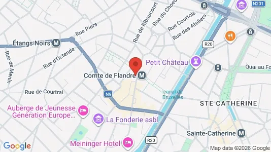 Apartments for rent i Brussels Sint-Jans-Molenbeek - kort over placeringen
