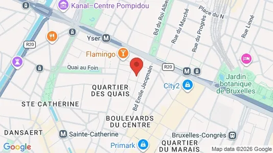 Apartments for rent i Stad Brussel - kort over placeringen