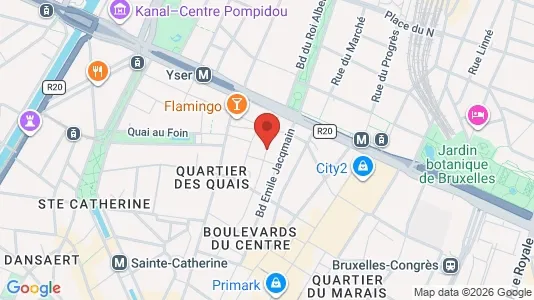 Apartments for rent i Stad Brussel - kort over placeringen