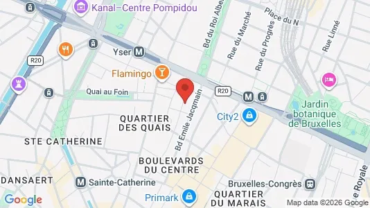 Apartments for rent i Stad Brussel - kort over placeringen