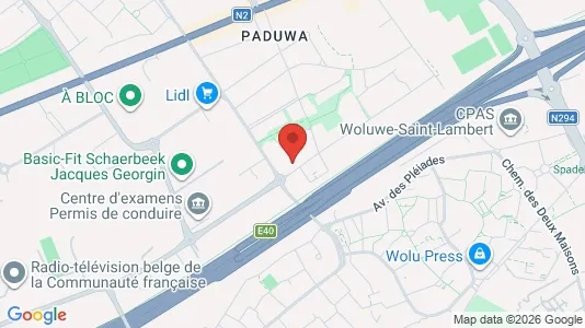 Apartments for rent i Brussels Evere - kort over placeringen