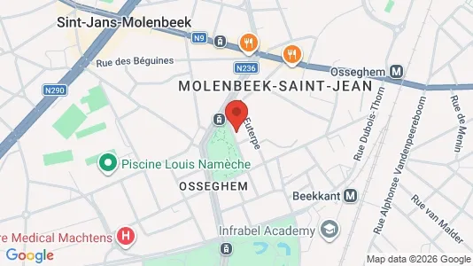 Apartments for rent i Brussels Sint-Jans-Molenbeek - kort over placeringen