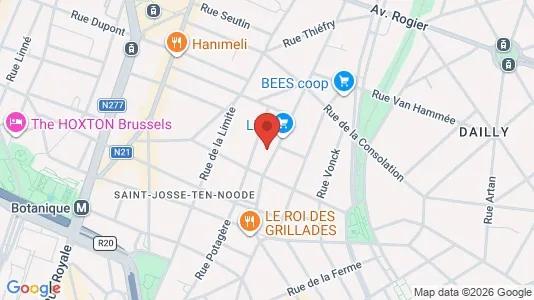 Apartments for rent i Brussels Sint-Joost-ten-Node - kort over placeringen