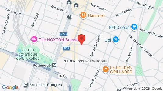 Apartments for rent i Brussels Sint-Joost-ten-Node - kort over placeringen