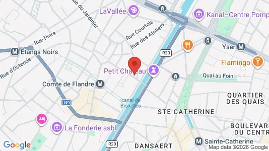 Apartments for rent i Brussels Sint-Jans-Molenbeek - kort over placeringen