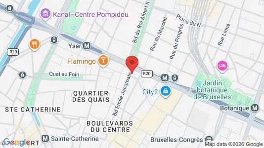 Apartments for rent i Stad Brussel - kort over placeringen