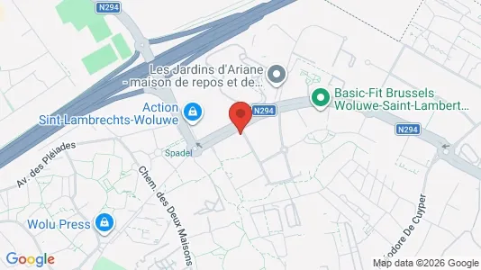 Apartments for rent i Brussels Sint-Lambrechts-Woluwe - kort over placeringen