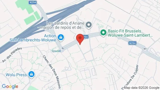 Apartments for rent i Brussels Sint-Lambrechts-Woluwe - kort over placeringen