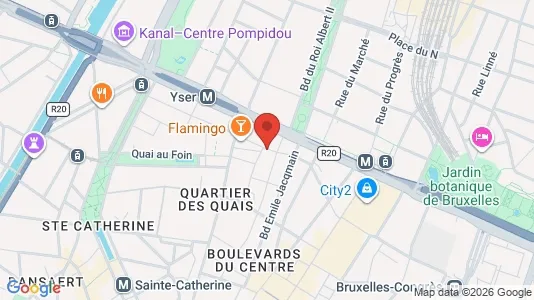 Apartments for rent i Stad Brussel - kort over placeringen