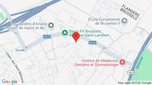 Apartments for rent i Brussels Sint-Lambrechts-Woluwe - kort over placeringen