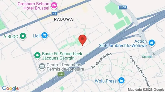 Apartments for rent i Brussels Evere - kort over placeringen
