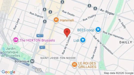Apartments for rent i Brussels Sint-Joost-ten-Node - kort over placeringen