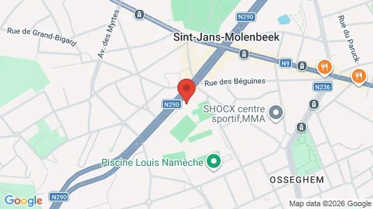 Apartments for rent i Brussels Sint-Jans-Molenbeek - kort over placeringen