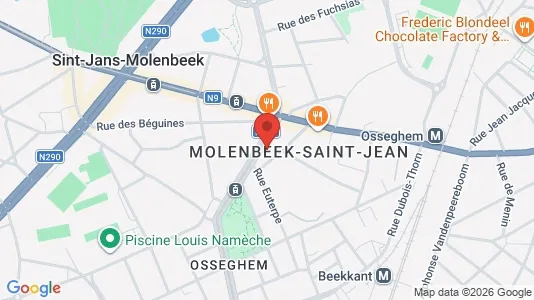 Apartments for rent i Brussels Sint-Jans-Molenbeek - kort over placeringen
