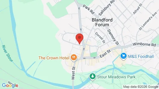 Apartments for rent i Blandford Forum - Dorset - kort over placeringen