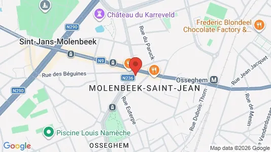 Apartments for rent i Brussels Sint-Jans-Molenbeek - kort over placeringen