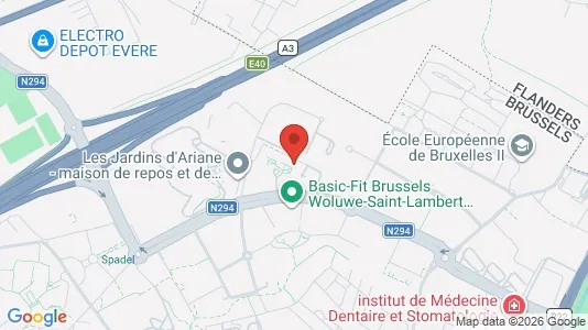 Apartments for rent i Brussels Sint-Lambrechts-Woluwe - kort over placeringen