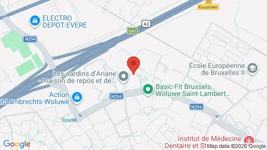 Apartments for rent i Brussels Sint-Lambrechts-Woluwe - kort over placeringen