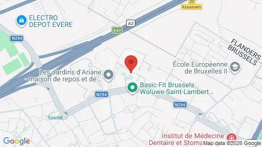 Apartments for rent i Brussels Sint-Lambrechts-Woluwe - kort over placeringen