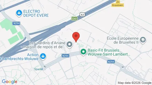 Apartments for rent i Brussels Sint-Lambrechts-Woluwe - kort over placeringen