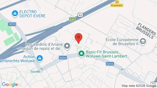 Apartments for rent i Brussels Sint-Lambrechts-Woluwe - kort over placeringen