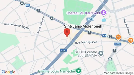 Apartments for rent i Brussels Sint-Jans-Molenbeek - kort over placeringen