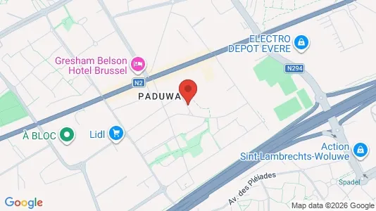 Apartments for rent i Brussels Evere - kort over placeringen