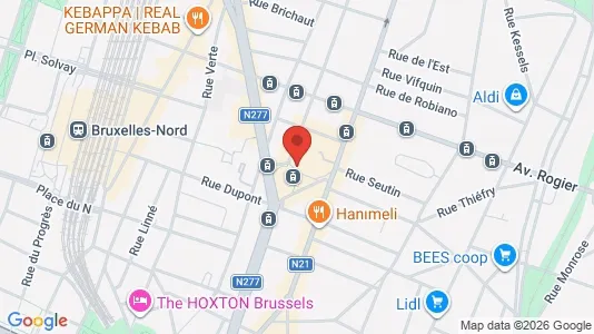 Apartments for rent i Brussels Schaarbeek - kort over placeringen