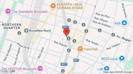 Apartments for rent i Brussels Schaarbeek - kort over placeringen