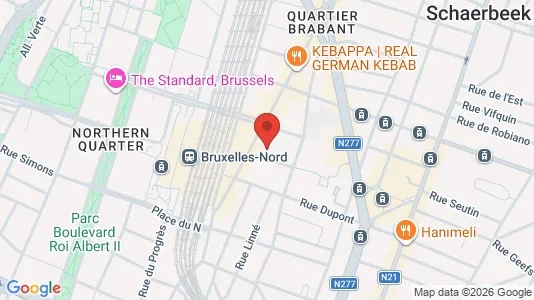 Apartments for rent i Brussels Schaarbeek - kort over placeringen