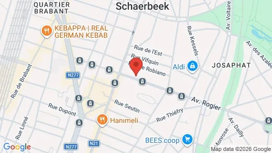 Apartments for rent i Brussels Schaarbeek - kort over placeringen