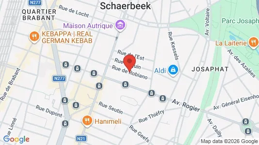 Apartments for rent i Brussels Schaarbeek - kort over placeringen