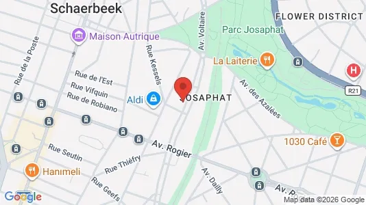 Apartments for rent i Brussels Schaarbeek - kort over placeringen