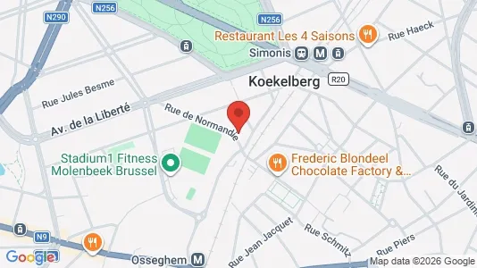 Apartments for rent i Brussels Koekelberg - kort over placeringen
