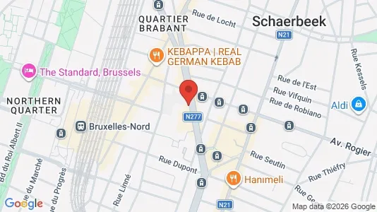 Apartments for rent i Brussels Schaarbeek - kort over placeringen