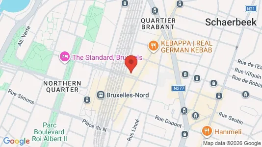 Apartments for rent i Brussels Schaarbeek - kort over placeringen