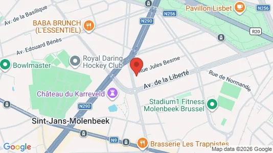 Apartments for rent i Brussels Koekelberg - kort over placeringen