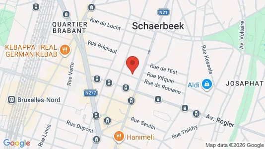 Apartments for rent i Brussels Schaarbeek - kort over placeringen